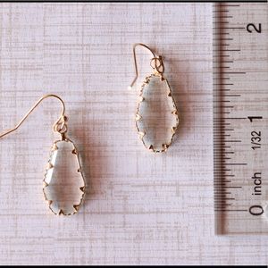 LAST ONE | Clear Stone Drop Earrings